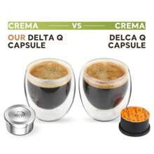 iCafilas Cápsulas de café reutilizables de acero inoxidable, accesorios de café compatibles con Delta Q, para volver al colegio