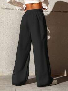 1 Pc Teen Girl Loose Casual Versatile Fashion Outdoor Straight-Leg Pants, Autumn/Winter