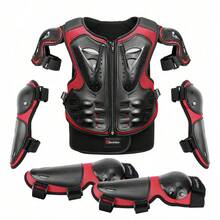 1 Set Motorcycle Armor Cycling Protection Suit Motorbike Body Armor Moto Protective Gear With Elbow Knee Pads Guards Riding Motocross Armor Outdoor Sports Back Chest Protector Cycling Accessories Riding Essentials For Women Men Rider Gifts