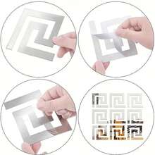 10/20 件，5 厘米/10 厘米，自粘镜面贴纸套装，方便用于家庭、房间的艺术墙面装饰，可移除和重新粘贴，适用于办公室、客厅、浴室、厨房、卧室 DIY 装饰镜面墙贴墙艺术卧室装饰客厅墙纸墙贴派对装饰客厅装饰办公室装饰物品个性化贴纸墙镜房间镜子家居装饰浴室装饰 - 彩色 - 查看 10