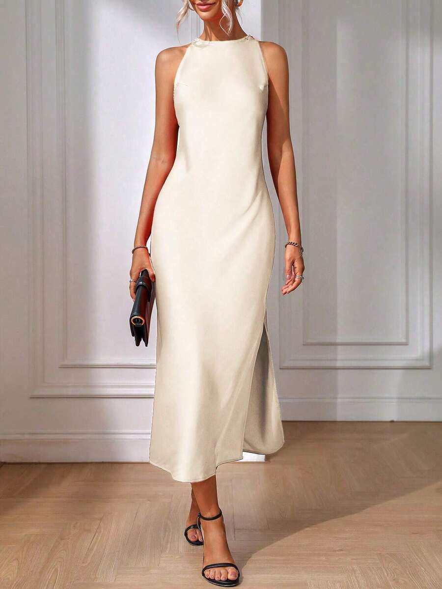 Eur Latin Tailored Dress - 米色 - 查看 1
