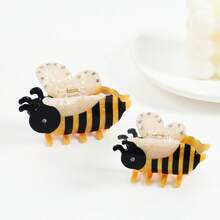 New Cute Bee Hair Claw Clips With Rhinestone, Creative Hair Claw Hair Accessories, Fashion Hair Claws Made Of Cute Plastic PVC For Spring, Summer, Autumn, Winter Hair Jaw Clip Hair Clamps Hair Clutch Hair Claw Clip Fall Hair Clip For Vacation Outfits Woman