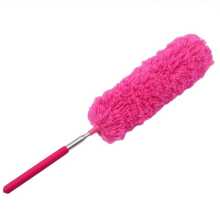 1pc Microfiber Dusting Brush - Non-Feather, Non-Scratch Bendable Head, Stainless Steel Telescopic Handle, Extendable Long Reach - Washable For Ceiling, Fan, Furniture - Ideal For All-Room Cleaning - Perfect Gift For Housewarming & Cleaning Enthusiasts