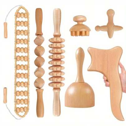 木制按摩工具、全身按摩器、手部按摩器、腿部按摩器、肩部按摩器、肩颈按摩工具、面部按摩工具、背部按摩器、腰部按摩器、全身肌肉按摩、适用于身体不同部位的多功能按摩器、头发、美发工具、护发、学校、返校、旅行、旅行必需品、家居必需品、水疗、按摩工具、按摩、按摩器、水疗