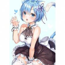 1pc Wall Arts Posters FramelessPop WHite CARD Anime Girl Poster CUTE Poster Bar Cafe Wall Art Painting Home Decor Frameless/Wood-Framed Painting