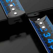 New Blue & White Shell Retractable Ruler, Anti-Fall, Scratch Resistant, High-End, 5m/7.5m/10m Extra Wide & Thick Household/Construction Use
