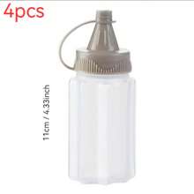 4pcs Mini Sauce And Ketchup Bottle, Mini Ketchup Bottle, Condiment Squeeze Bottle, Leak Proof Plastic, Spice Bottle, Plastic Portable Container For Salad Dressing, Spices, Honey, Cheap Items, Office Lunch Box, Picnic Oil, Lunch Box, Back-To-School Season, Perfect Lunch Box, Picnic, Perfect Kitchen Utensils And Apartment Must-Haves.