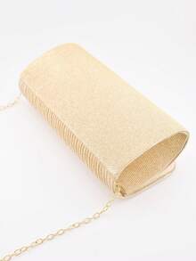 女士银色晚装手拿包闪亮优雅单肩包手提包闪光钱包适合派对婚礼