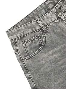 Jeans vaqueros de corte holgado y de estilo casual de color gris claro para hombre