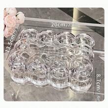 1pc Elegant Paper Tissue Box Holder, Luxury Home Decor Living Room Tea Table Tissue Box, Creative Transparent Paper Dispenser For Decoration