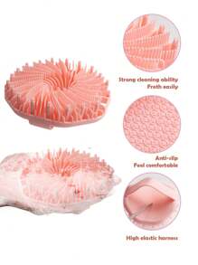 1 pezzo Spazzola da bagno in silicone per esfoliare il corpo, Spazzola da doccia multifunzione, Accessorio da bagno portatile