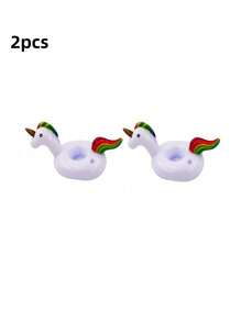 2 piezas/10 piezas Portavaso inflable, flotadores para bebida de piscina, portavasos flotantes de formas surtidas, juguetes de baño, adecuados para bodas, despedidas de soltero, fiestas en la piscina