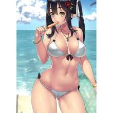 1pc Wall Arts Posters FramelessPop WHite CARD Anime Girl Poster CUTE Poster Bar Cafe Wall Art Painting Home Decor Frameless/Wood-Framed Painting