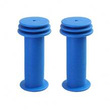 1 Pair Colorful Rubber Bike Handlebar Grips, Anti-Slip & Wear-Resistant Bicycle Handlebar Cover, Tricycle Scooter Riding Accessories - Multicolor - View 7