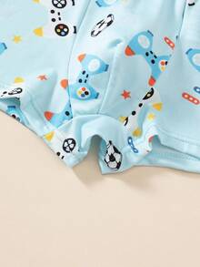 4pcs/Set Boys' Printed Boxer Briefs - Multicolor - View 4