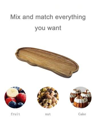 Kampher Holz Tablett, Servierplatte für Wohndekoration, Käsebrett, Kuchenteller, Appetizer Platte, Küchen-BBQ Teller, geeignet für Speisen, rechteckige Dessert Snack Schale