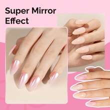 4 Jars Chrome Nail Powder Y2K Aesthetic Metallic Mirror Effect Holographic White Aurora Chameleon Chrome Powder For Nail Art Gel Polish, Nail Supplies For Nails Glitter Powder - Y01+Y02+Y04+Y06 - 查看 2