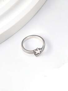 1 Stück einfacher, einzigartiger 925er Sterling Silber Sternengucker Wickel-Ring, Schmuckgeschenk für Frauen