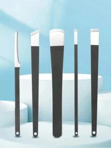 1/5 Peças Conjunto de Facas para Pedicure Profissional Com Caixa de Armazenamento, Kit de Cuidados das Unhas em Aço Inoxidável Projetado para Remoção de Calos e Calos, Feito de Aço 130 em 5 Estilos para Atender a Todas as Necessidades de Reparo dos Pés, À Prova d'Água, Resistente à Ferrugem e Corrosão