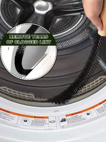 1pc Dryer Vent Cleaner Kit Clothes Dryer Lint Brush Vent Trap Cleaner Home Essentials Long Flexible Refrigerator Coil Brush Vacuum Brush Household Cleaning Products,Kitchen,Bathroom,Home,Household Supplies