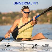 1pcs Black Kayak Backrest Seat For Board, Kayak Seat, Easy To Install, Adjustable Backrest, Non-Slip Seat With Straps With Zinc Alloy Spring Hooks - Black - View 5