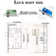1 pieza Pomo de puerta estilo europeo de servicio pesado con llave - Manija de metal ornamentado dorado, funcionamiento silencioso para dormitorio interior y hogar, diseño vintage moderno, apto para puertas de madera, pomo de puerta de armario