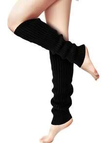 Women's Orange Leg Warmers, Neon Ribbed Leg Warmers, 80s/90s Party, Sports, Yoga, Y2K Style Fashion Accessory, Comfortable & Warm - Multicolor - View 6