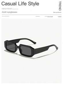 1 szt. Męskie okulary w stylu casual vintage w prostokątnej ramce, modne, odpowiednie do zajęć na świeżym powietrzu i do strojów na letnie wakacje na plaży, na zewnątrz, w podróży