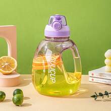 1pc 40oz Gym Water Bottle Food-Safe Leakproof Direct Drinking Bottle Colorful Water Jug For Gym,Fitness,Outdoor Sports