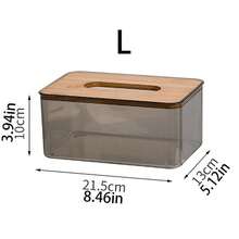 1 pieza Caja de servilletas de papel de color té, estilo nórdico minimalista creativo, porta servilletas para sala de estar doméstica, soporte de servilletas para mesa - Marrón - Ver 7