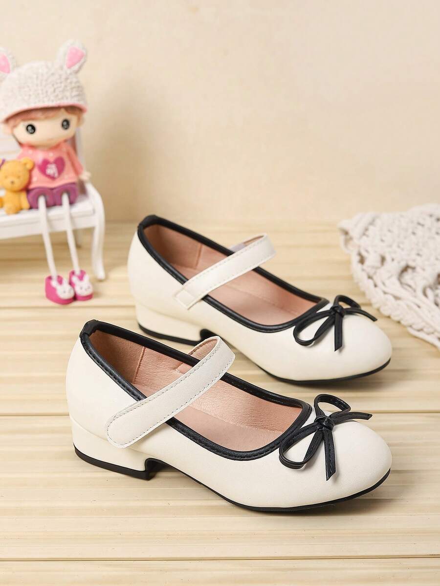 女童蝴蝶结装饰休闲一脚蹬夏季平底鞋