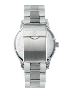 Reloj de Caballero Análogo de Alta Calidad con Movimiento Japonés - Diseño Elegante y Funcional  Este elegante reloj para caballero combina la precisión de un movimiento Quartz japonés de última tecnología con un diseño atemporal y sofisticado. Perfecto para el hombre moderno que valora la calidad y el estilo, este reloj es más que un accesorio, es una declaración de buen gusto.  Características destacadas:  Movimiento Japonés Quartz: Con una máquina de alta precisión, garantiza una medición exacta del tiempo, evitando retrasos o adelantos. La confiabilidad de los movimientos japoneses es mundialmente reconocida por su durabilidad y exactitud.  Diseño Análogo: Presenta una esfera clara y legible con números romanos o índices discretos, lo que le da un toque clásico y elegante que se adapta tanto a eventos formales como casuales.  Correa de Alta Calidad: La correa de este reloj está fabricada con materiales premium. - Blanco - Ver 2