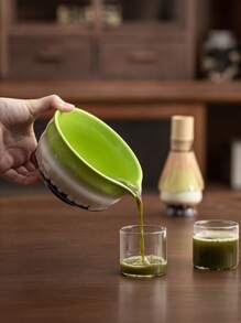 Matcha Five-Piece Set, Ceramic Matcha Bowl, Natural Bamboo Tea Whisk, Beginners, Refreshment Tools, Matcha Making Tools, Gift Box Back To School