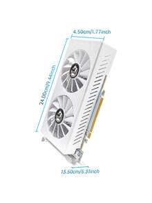 SOYO AMD Radeon RX580 8G 显卡 GDDR5 显存 256 位游戏卡 DP 接口 适用于台式电脑 GPU - RX580 8GB 白色 - 查看 8