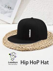 1pc Streetwear Flat Brim Hat, Versatile Casual American Style Flat Brim Baseball Cap For Men, Y2K, Suitable For Outdoor, Spring/Summer, Easter Gift
