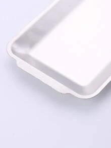牙科不锈钢医用托盘，矩形消毒板，适用于牙科实验室，可高温高压灭菌的金属器械放置盒，诊所、医院和家庭使用的消毒工具收纳盒 - 銀色 - 查看 4