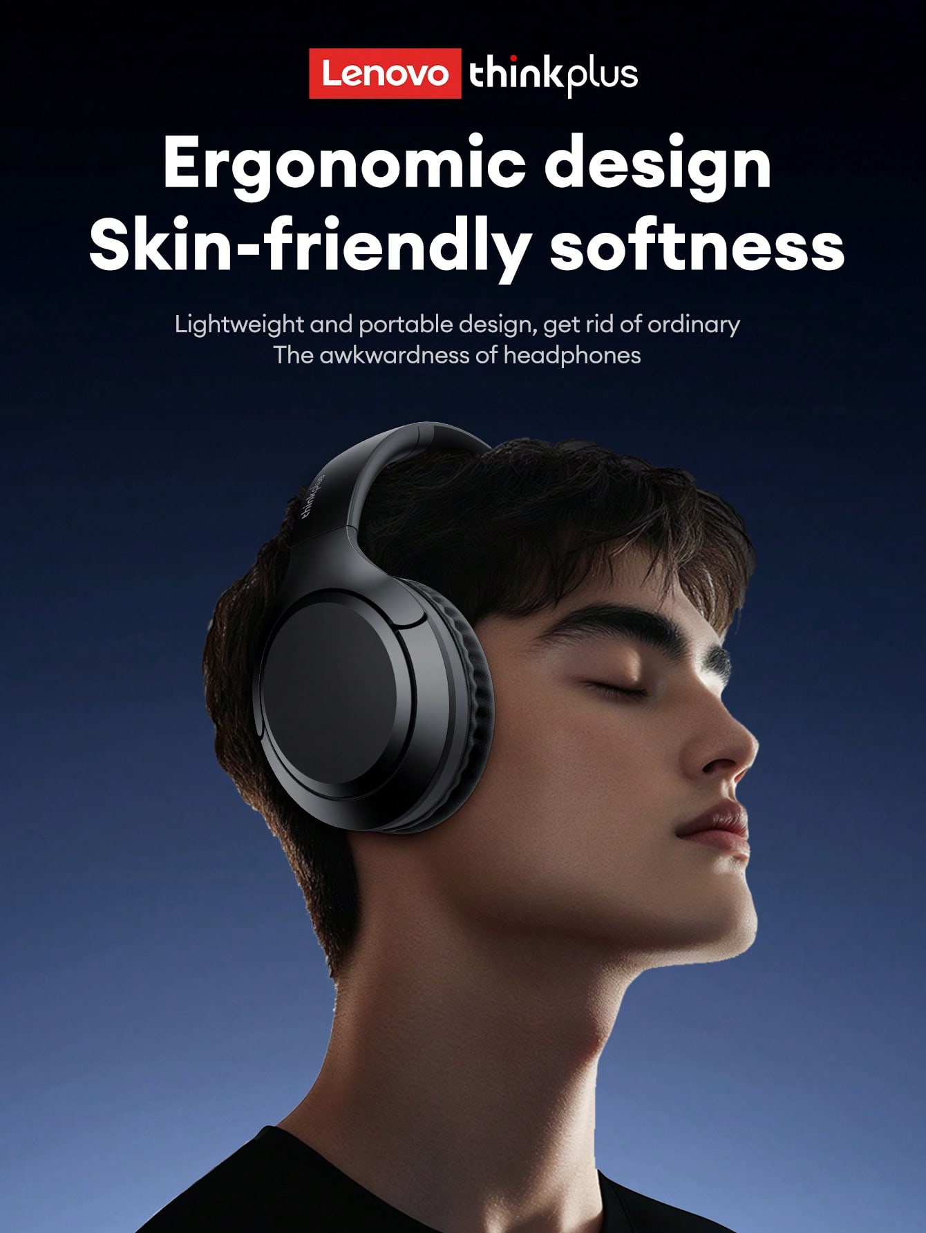 Lenovo سماعات رأس لاسلكية من ليونوفو TH53 للأعمال...