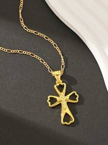 Unisex Retro Style Cross Pendant, Suitable For Men & Women, Gift