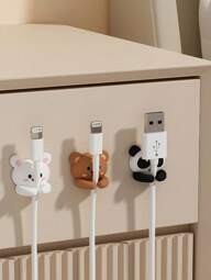 2/3pcs Desk Cable Management Clips, Self-Adhesive Wire Organizer For Desk, Bedside, Wall, Car, Dorm & Office, Cute Headphone Cable Holder, No-Drill Cable Fixes, Cable Management Accessories Back To School