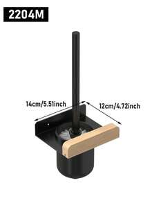 1/4-Piece Home Bathroom Storage Series – Various Styles, Covering Hook Racks, Shelves, Toilet Brush Holders & Toilet Paper Holders - Multicolor - View 14