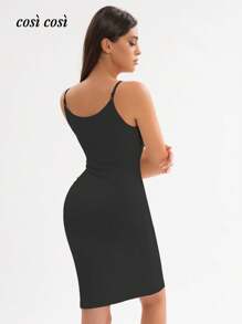1 pezzo Nuovo vestito da donna a scollo a V con spalline regolabili per la primavera/estate, elegante vestaglia sexy con inserti in pizzo per il relax e le vacanze