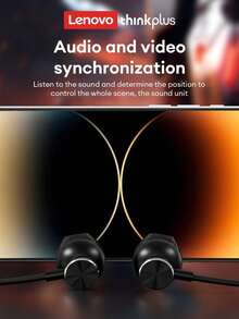 Lenovo 联想 TW16 黑色有线入耳式游戏耳机，3.5 毫米/Type-C 接口，1.2 米线缆，环绕声，重低音，音量控制，麦克风，佩戴舒适，兼容手机、电脑、游戏机