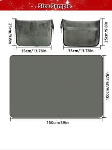 Pătură moale și pernă de călătorie 2 în 1, portabilă, design compact, cu geantă de transport și clemă pentru rucsac, numai spălare manuală-roz