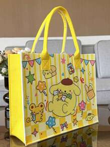 Sanrio Sanrio Kuromi Cartoon Printed Felt Bag Handbag Felt Tote Bag Storage Bag Felt Gift Bag