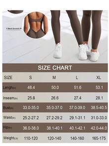 VOYJOY Women Backless Scrunch Butt Jumpsuits One Piece U-Neck Bodycon Leggings Yoga Rompers V-Back Playsuit - màu đen - Xem 6