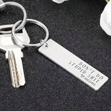 1 Stück Schlüsselanhänger aus Edelstahl für Frauen: "Sei nicht albern, Liebe Mama & Papa", Lustiges Geschenk, Geschenk zum 16. Geburtstag, Teenager-Geschenk, Geschenk zum Führerschein, Abschlussgeschenk, Weihnachtsgeschenk für Frauen, Rucksack für die Schule