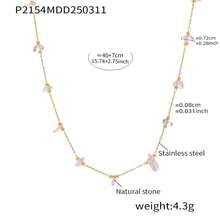 1pc MiDuoDuo Summer Asymmetrical Natural Stone Necklace, Women Beach Vacation Accessory - Natural Stone Necklace - View 18