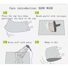 Round Leopard Print Carpet Area Rug Living Room Bedroom Floor Mat Pad Non-Slip - Brown - View 8