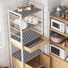 1 Roll Shelf Liner For Kitchen Cabinets Refrigerator Liners, Waterproof & Oil-Proof Kitchen Cupboard Liner, Plastic Drawer Mats EVA Material, Non Adhesive Fridge Liner For Shelves ,Dehumidifier For Home