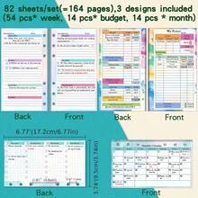 Monthly Weekly Planner Refills Budget Paper Kit For A6 Binder Cover, 6 Ring Planner Accessory, Money Organizer For Cash (Greenery) - 彩色 - 查看 7